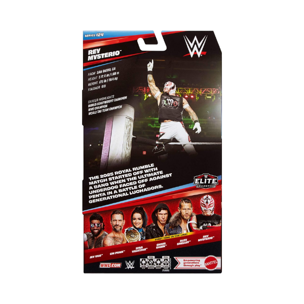 Mattel WWE Elite Collection Rey Mysterio Series 124 Action Figure LWO