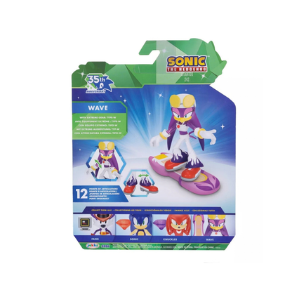 Sonic 35th Anniversary Wave the Swallow 4in Figure Type-W Board JAKKS Pacific