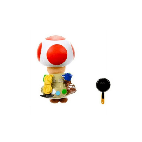 Super Mario Bros Toad 5 inch Articulated Action Figure with Accessory