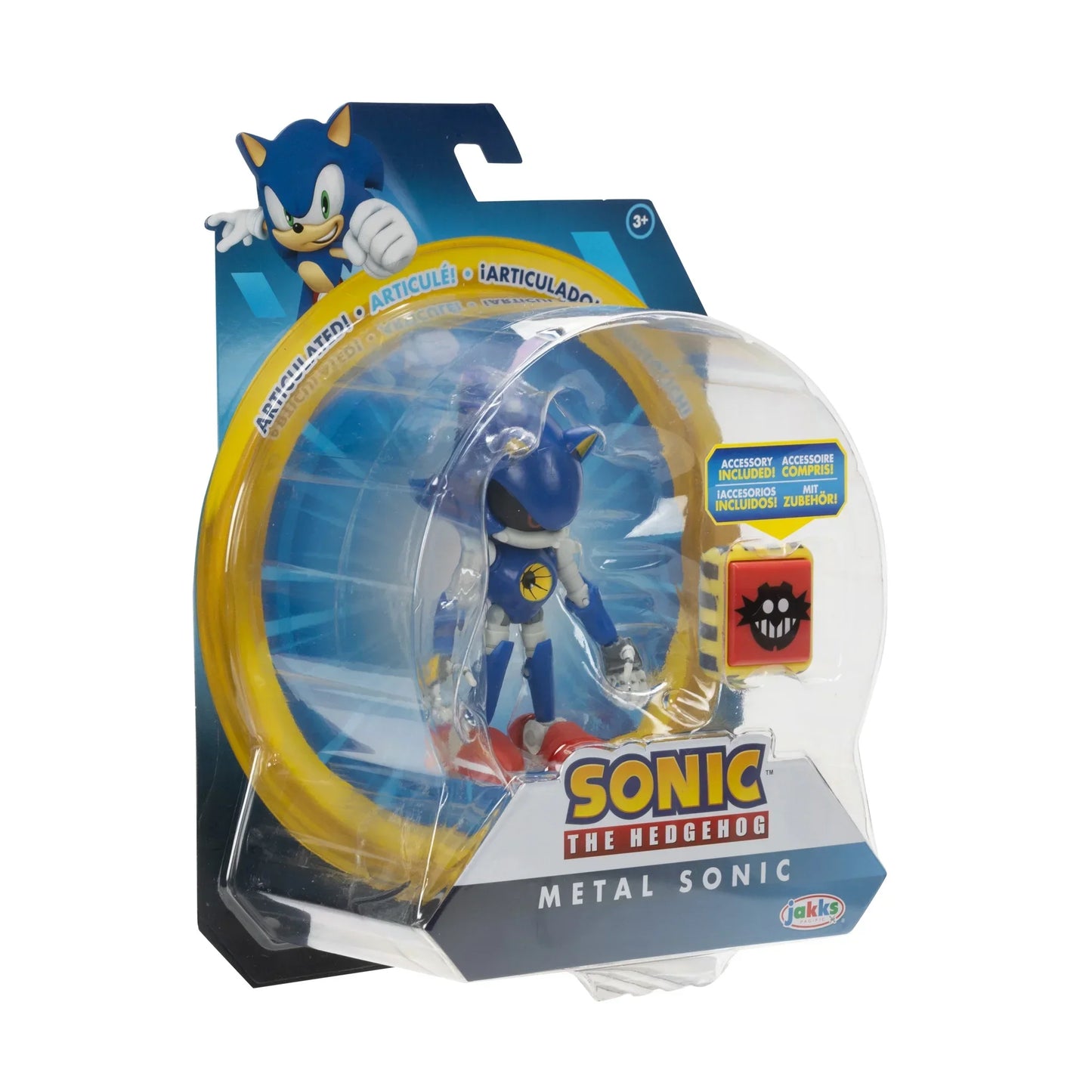 Sonic the Hedgehog – Metal Sonic Figure by JAKKS Pacific – Classic Collectible with Accessory