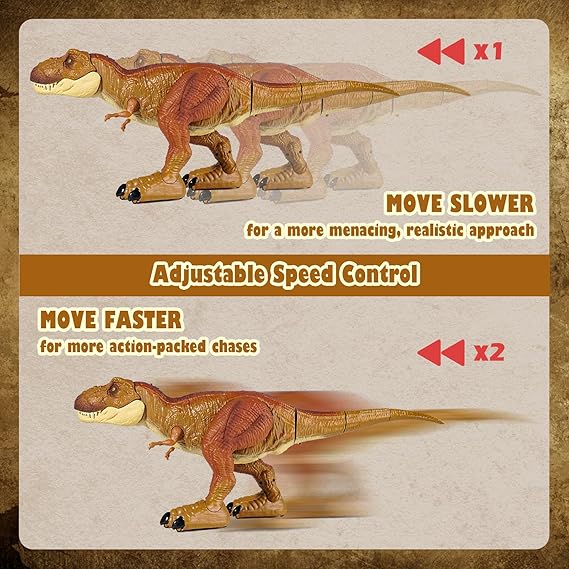 Tyrannosaurus RC Dinosaur Toy for Kids, Mist Spray, Roar & Adjustable Speed