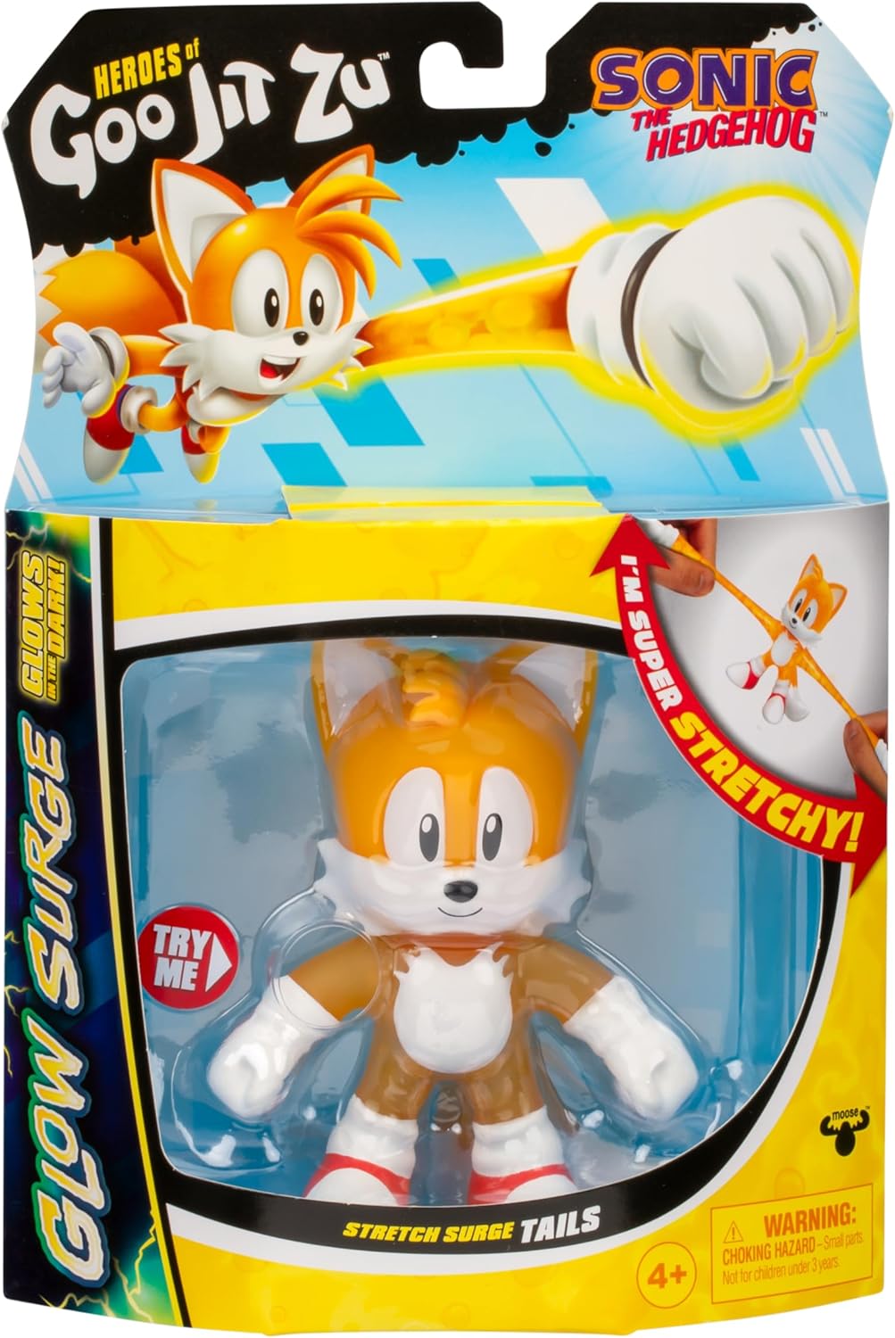Heroes of Goo Jit Zu Stretch Surge Tails Glow-in-the-Dark Figure
