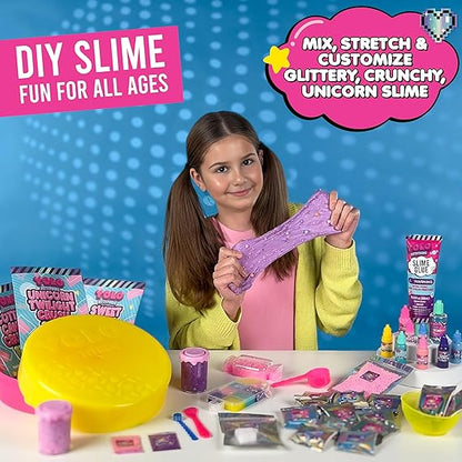 YOLO Unicorn Candy Craze Slime Kit - DIY Slime for Girls 8-12, 40+ Add-ins