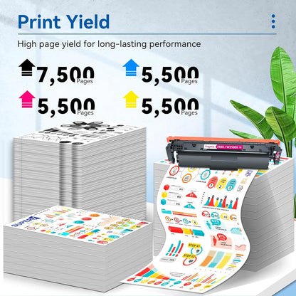 LEMERO SUPERX 210X 210A Toner Cartridge 4-Pack for HP Color LaserJet Pro