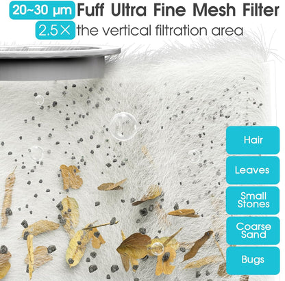 AQUAFYSH Cordless Pool Vacuum – 16.8 GPM Suction, 60M Run-Time, 25µm Filter