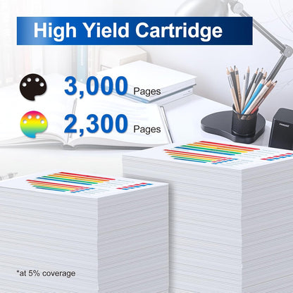 InkNI TN229XL Toner Cartridge 5-Pack Compatible for Brother Printers