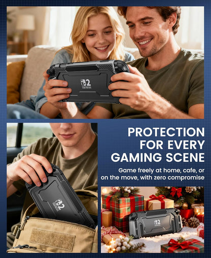 NinABXY Nintendo Switch 2 Case – Dockable, Shockproof, 1-Click Joy-Con Release