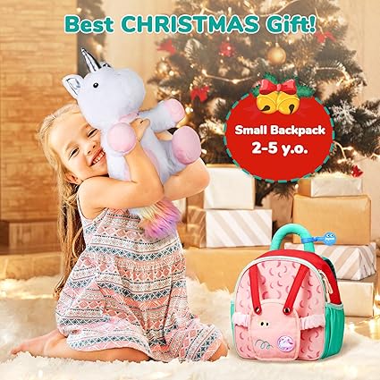 JoyCat Cute Unicorn Toddler Backpack – Gifts for 2-5 Year Old Girls