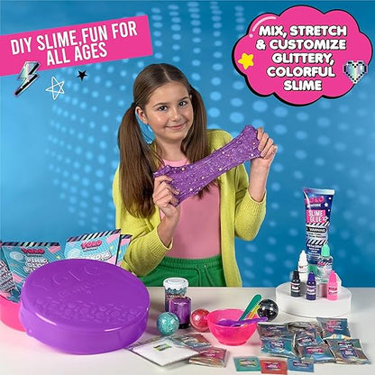 Galactic Crunch Cosmic Galaxy Slime Kit - Glow in Dark, 20+ Add-ins