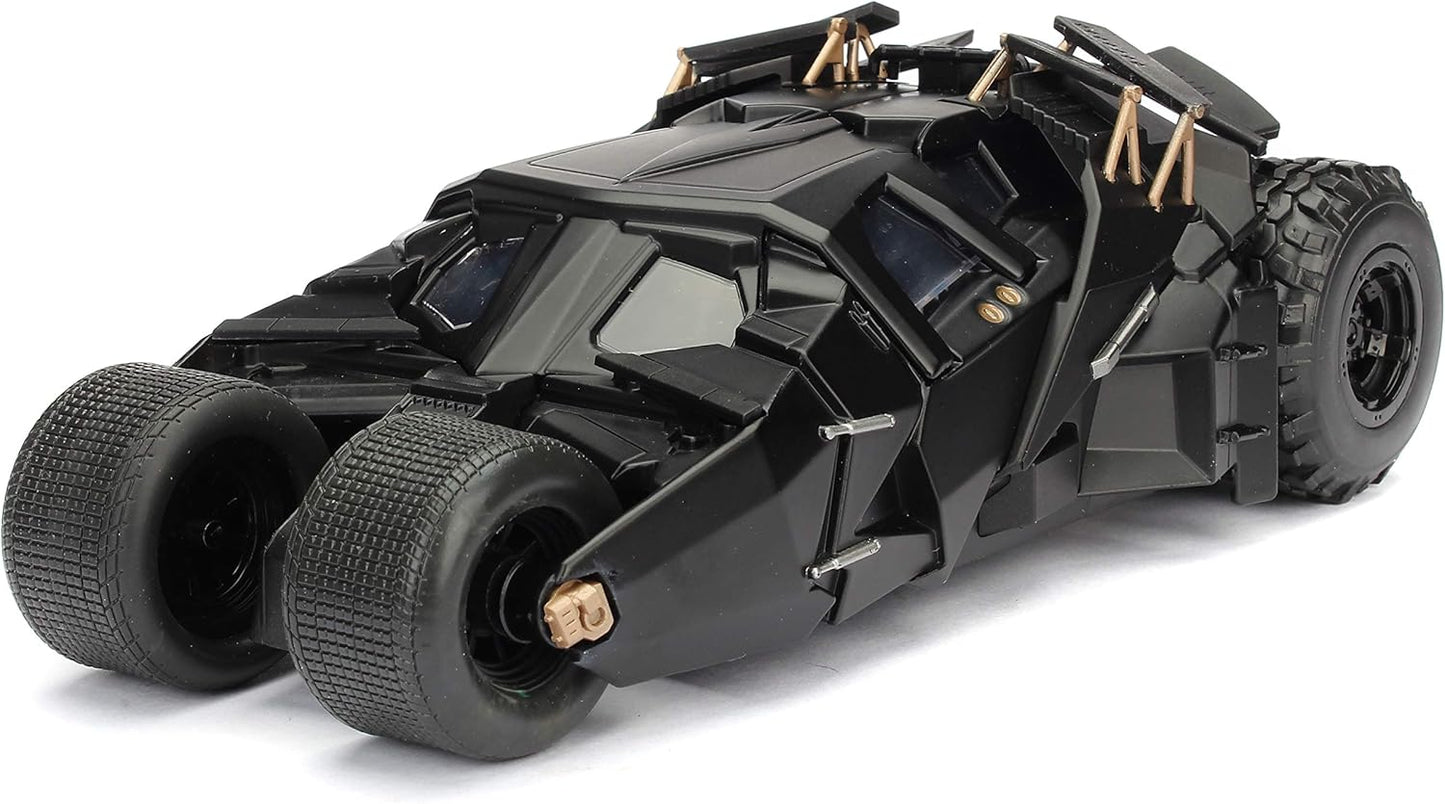Jada Toys Dark Knight 1:24 Batmobile & Batman Die-Cast Collectible Set