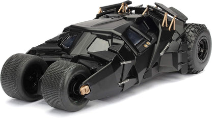 Jada Toys Dark Knight 1:24 Batmobile & Batman Die-Cast Collectible Set