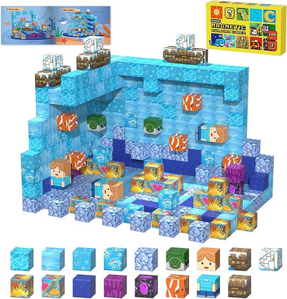 120PCS Magnetic Building Blocks Ocean Quest Set – STEM Montessori Toys