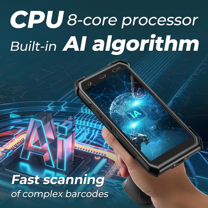 SVANTTO Android 13 Rugged Barcode Scanner with Pistol Grip & Honey-W Engine