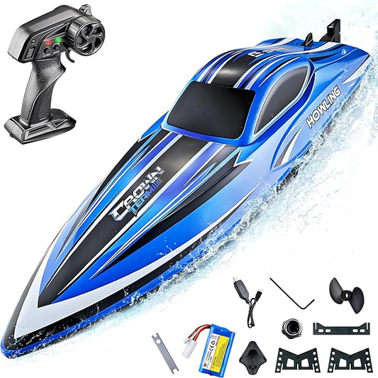 BEZGAR RC Boat, 16" Fast Remote Control Speed Boat for Kids & Adults