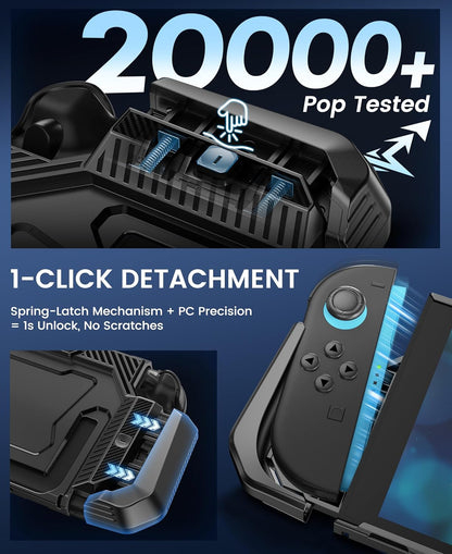 NinABXY Nintendo Switch 2 Case – Dockable, Shockproof, 1-Click Joy-Con Release