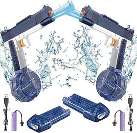 2Pcs Electric Water Guns Rechargeable Auto Spray - 32 FT Range for Adults & Kids