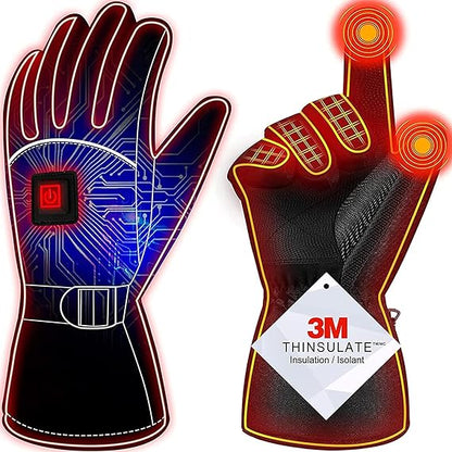 Heated Gloves for Men & Women | Rechargeable Waterproof Winter Ski Gloves