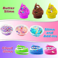 YOPINSAND DIY Slime Kit for Girls - Butter, Foam, Cloud Slime with Add-ins