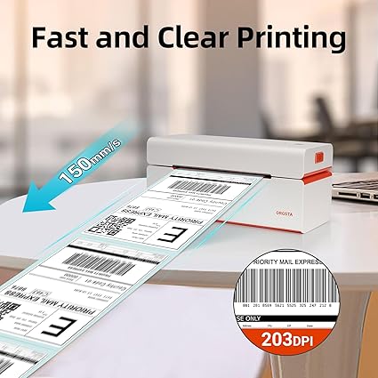 ORGSTA USB Thermal Label Printer T001, 4x6 Label High-Speed Printing