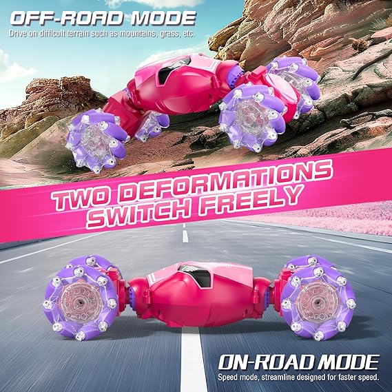 Gesture Sensing RC Stunt Car for Girls, 4WD Remote Control Car