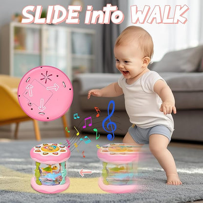 Baby Musical Light-Up Toy – Ocean-Themed, Rotating Lights & Crawling Fun