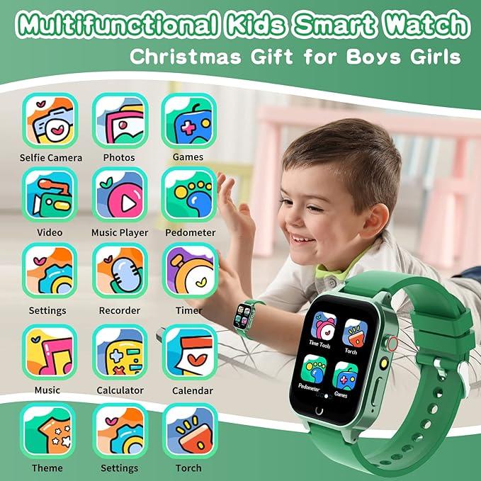 Cosjoype Kids Smart Watch - 26 Games, HD Camera, Music Player, Learning Toy