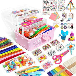 2500+ Kids Craft Kits - All-in-One D.I.Y. Arts & Crafts Set for Ages 4-9