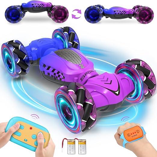 Gesture Sensing RC Stunt Car - 4WD 360° Rotate Remote Control Car for Kids