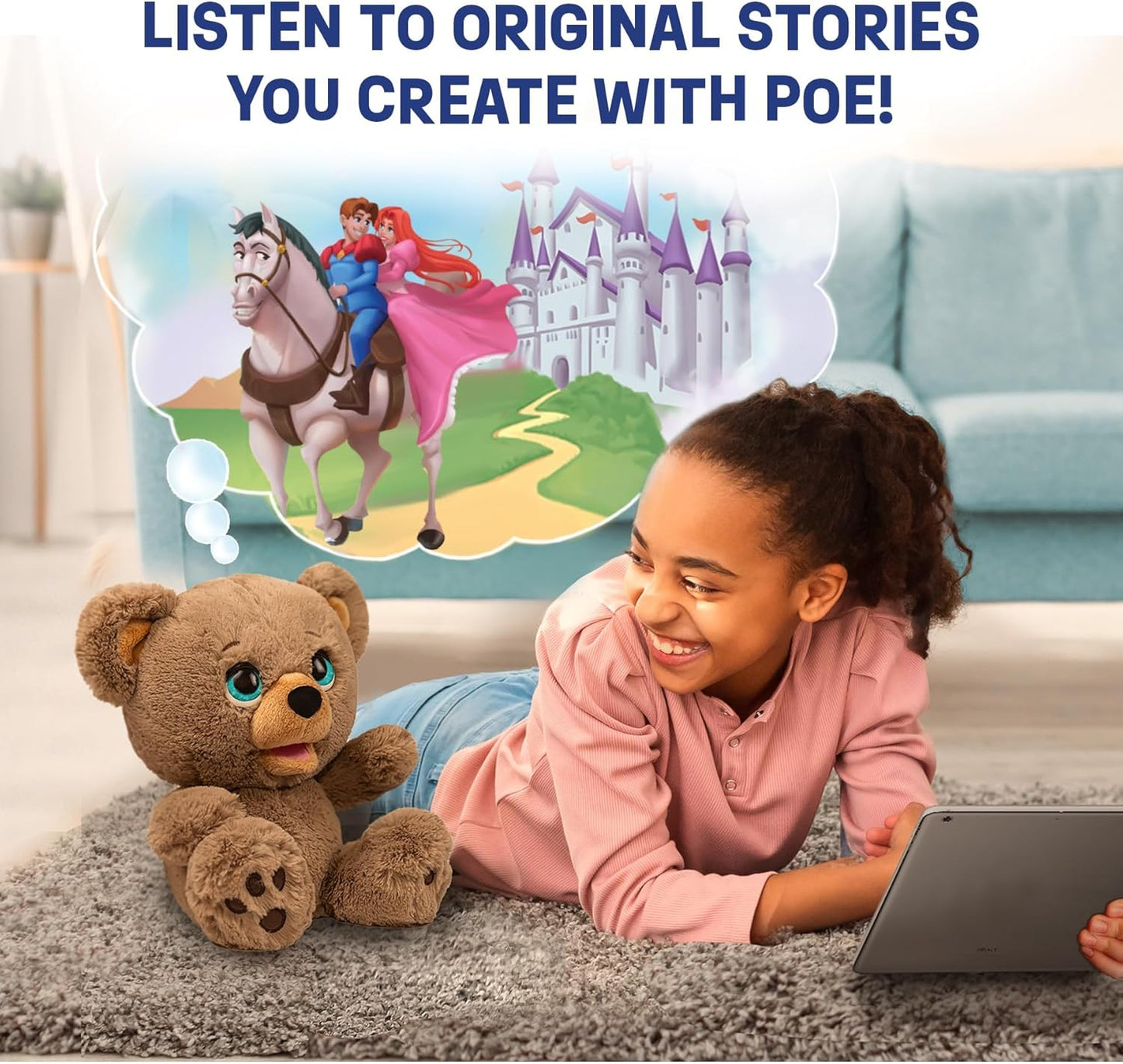 Poe the AI Story Bear – Interactive Learning Plush (Powered by OpenAI)