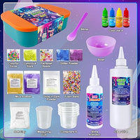 YOPINSAND DIY Galaxy Slime Kit for Girls - Glow, Butter, Foam, Add-ins