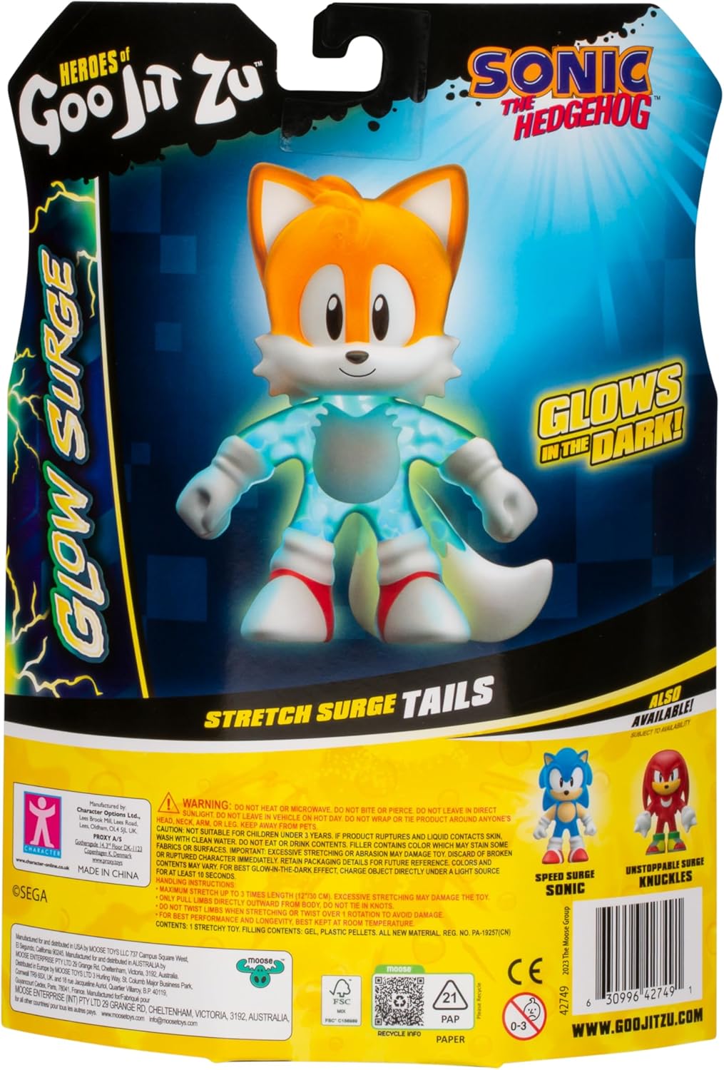 Heroes of Goo Jit Zu Stretch Surge Tails Glow-in-the-Dark Figure