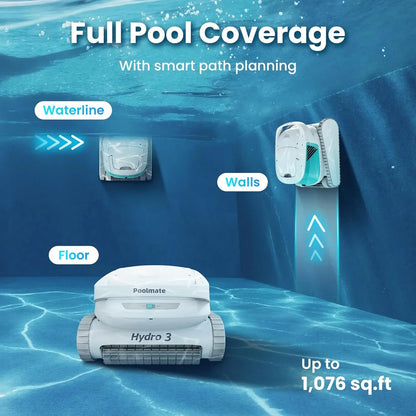 Chasing 2025 Hydro 3 Robotic Pool Cleaner – Cordless Vacuum with 200min Runtime