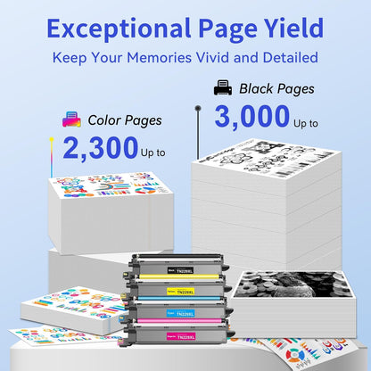 myCartridge TN229XL TN229 Toner Replacement for Brother Printers, 5-Pack