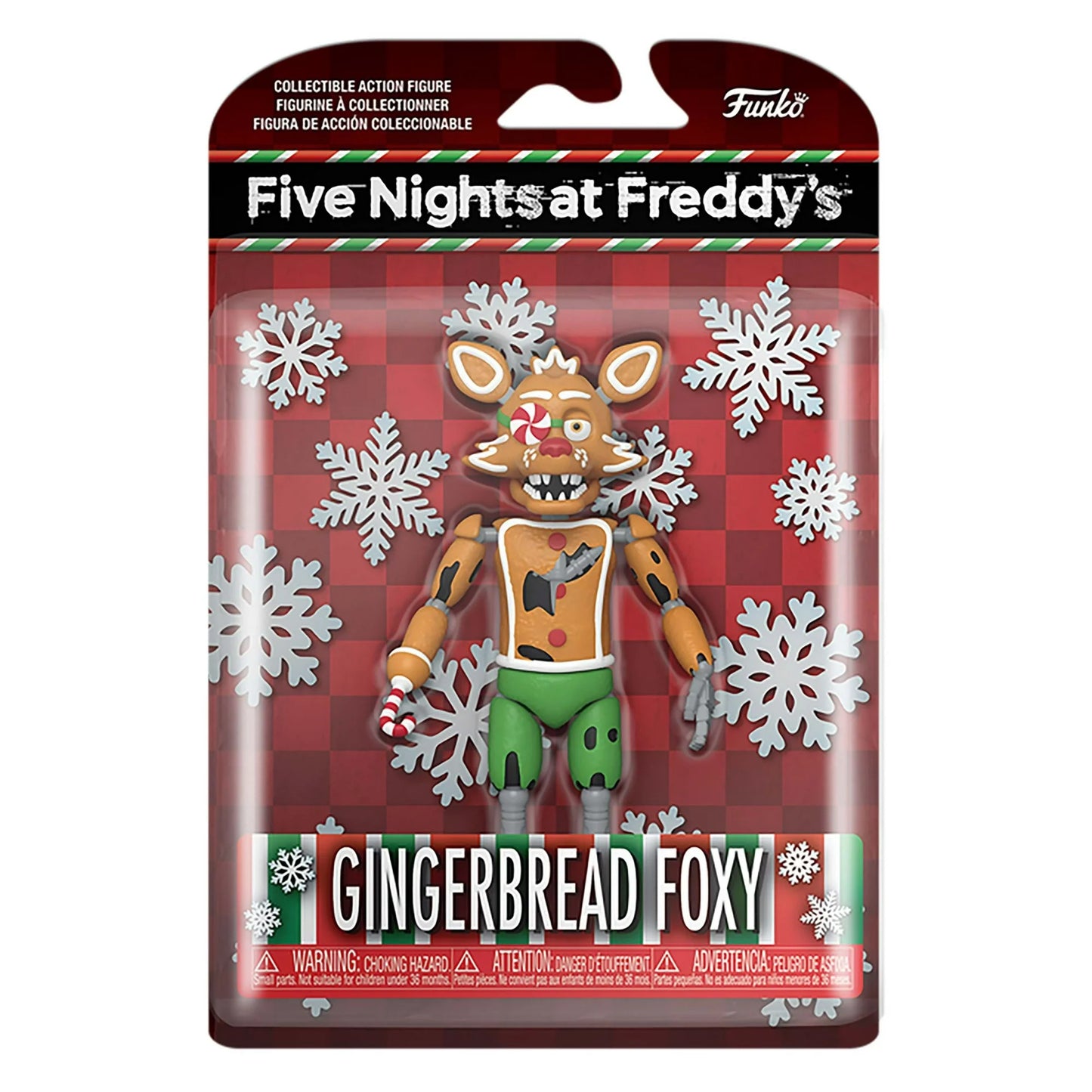 FNAF Five Nights at Freddy's Gingerbread Foxy 5" Holiday Christmas Figure