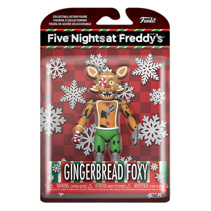 FNAF Five Nights at Freddy's Gingerbread Foxy 5" Holiday Christmas Figure