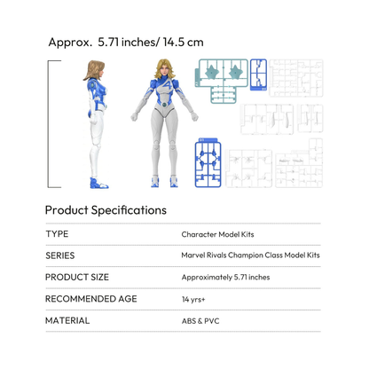 BLOKEES Marvel Rivals Invisible Woman Champion Class 80-Piece Model Kit