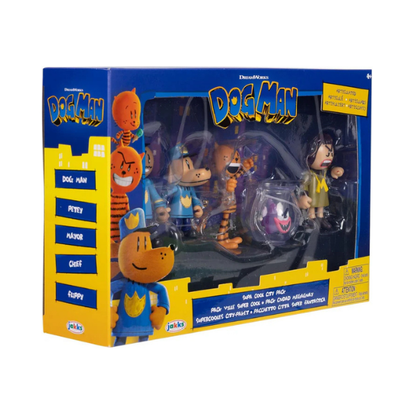 Dog Man Supa Cool Figure Pack 2.5-Inch Action Figures 5-Pack