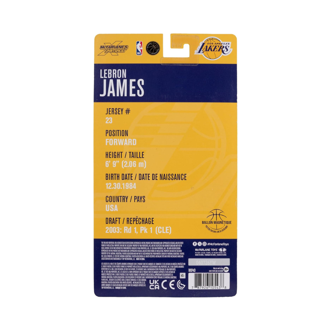 McFarlane SportsPicks NBA LeBron James Los Angeles Lakers #23 Figure