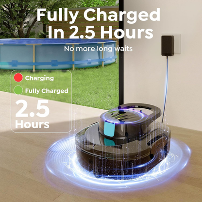 BRINBO S1 Pro Cordless Robotic Pool Cleaner – 130-Minute Runtime, Midnight Black