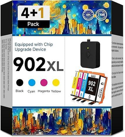 902XL High-Yield Ink Cartridge 4-Pack – Compatible for HP OfficeJet Pro - Logan's Toy Chest