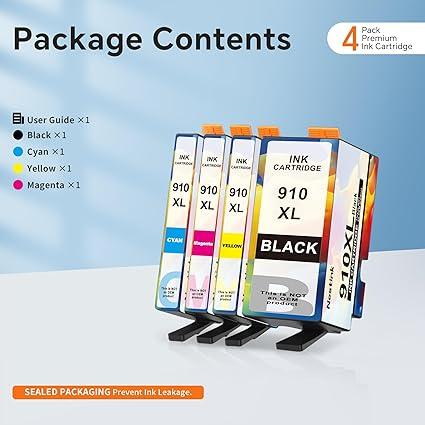 910XL Ink Cartridges Combo Pack for HP OfficeJet Pro 8020 8025 8035 Printer - Logan's Toy Chest