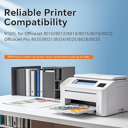 910XL Ink Cartridges Combo Pack for HP OfficeJet Pro 8020 8025 8035 Printer - Logan's Toy Chest