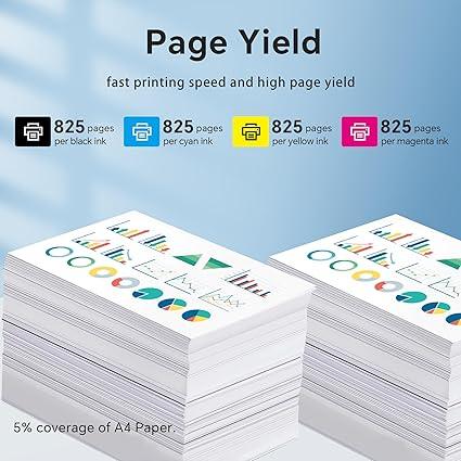 910XL Ink Cartridges Combo Pack for HP OfficeJet Pro 8020 8025 8035 Printer - Logan's Toy Chest