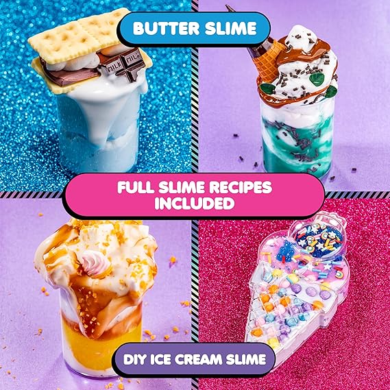 Ice Cream Slime Kit for Girls – Butter Slime Making Kit, 40+ Pieces