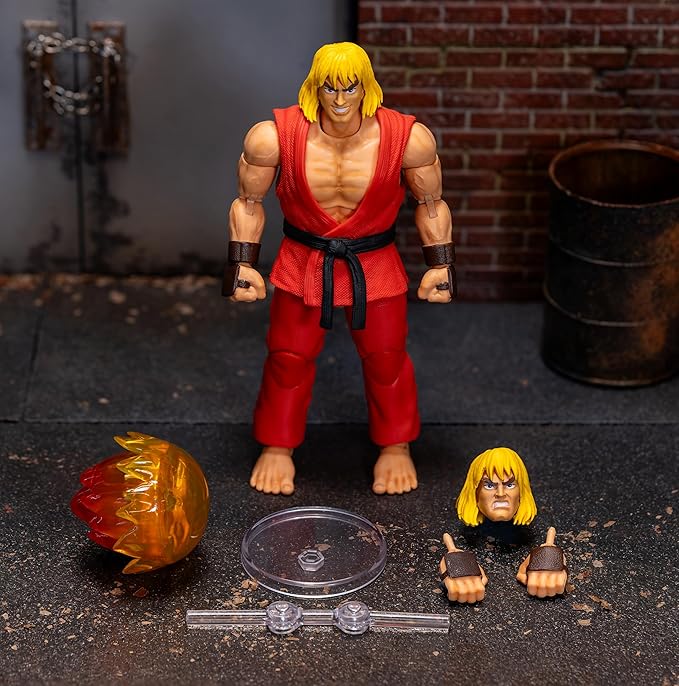 Street Fighter II Ken 6” Action Figure – Collector-Grade Video Game Toy