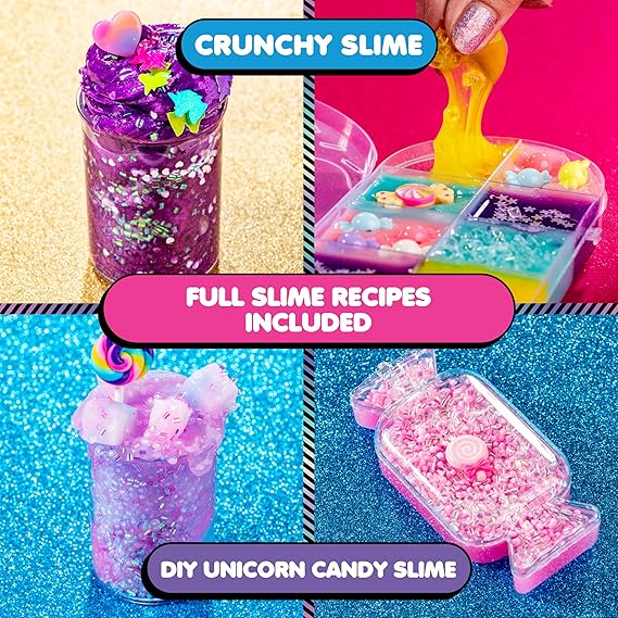 YOLO Unicorn Candy Craze Slime Kit - DIY Slime for Girls 8-12, 40+ Add-ins