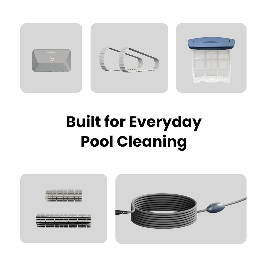 Chasing Hydro 4 Corded Robotic Pool Cleaner for Inground Pools 49ft