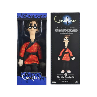 NECA Coraline Laika Other Father Button Eyes Movie Doll Figure Collectible Display Piece