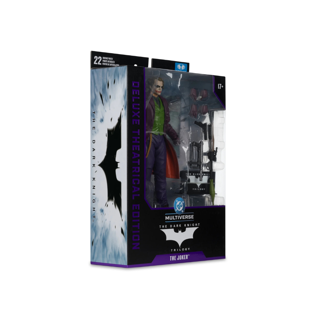 McFarlane DC Multiverse The Joker The Dark Knight Trilogy Deluxe Theatrical Edition – New in Box