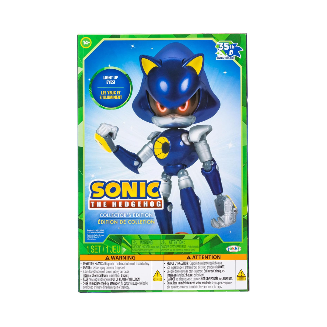 Sonic the Hedgehog 35th Anniversary Collector's Edition Metal Sonic Light Up Eyes Figure